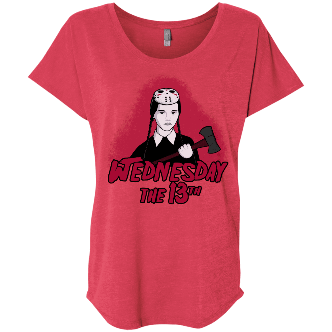 T-Shirts Vintage Red / X-Small Wednesday The 13th Triblend Dolman Sleeve