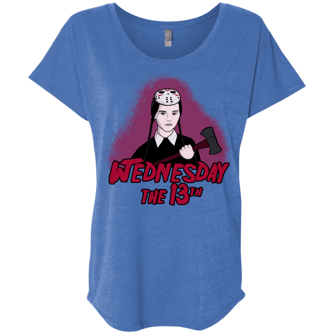 T-Shirts Vintage Royal / X-Small Wednesday The 13th Triblend Dolman Sleeve