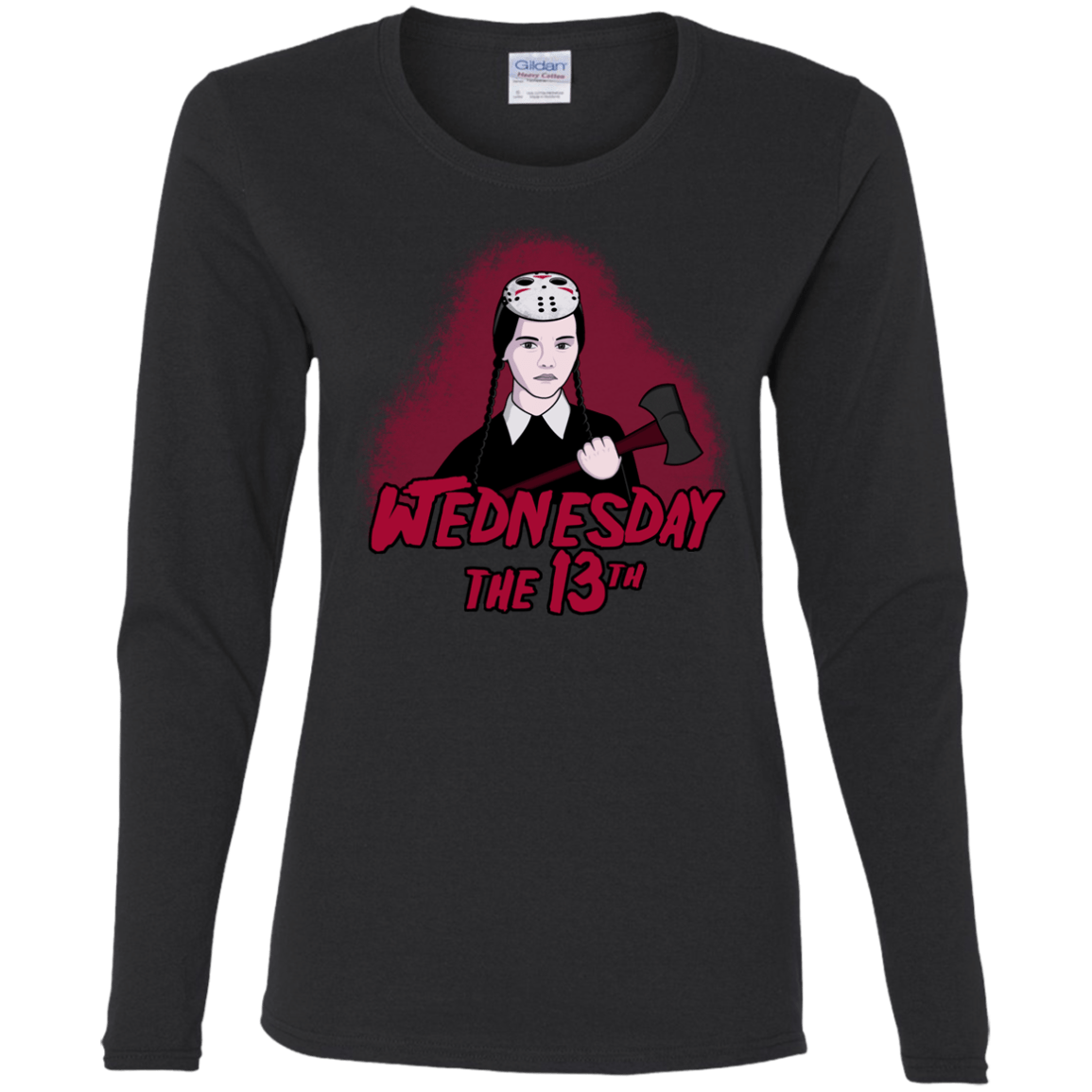 T-Shirts Black / S Wednesday The 13th Women's Long Sleeve T-Shirt
