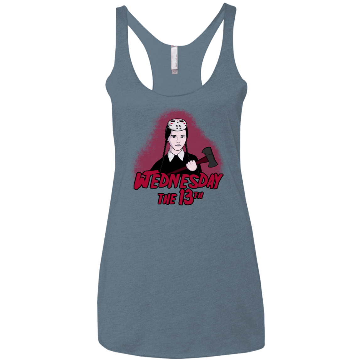 T-Shirts Indigo / X-Small Wednesday The 13th Women's Triblend Racerback Tank