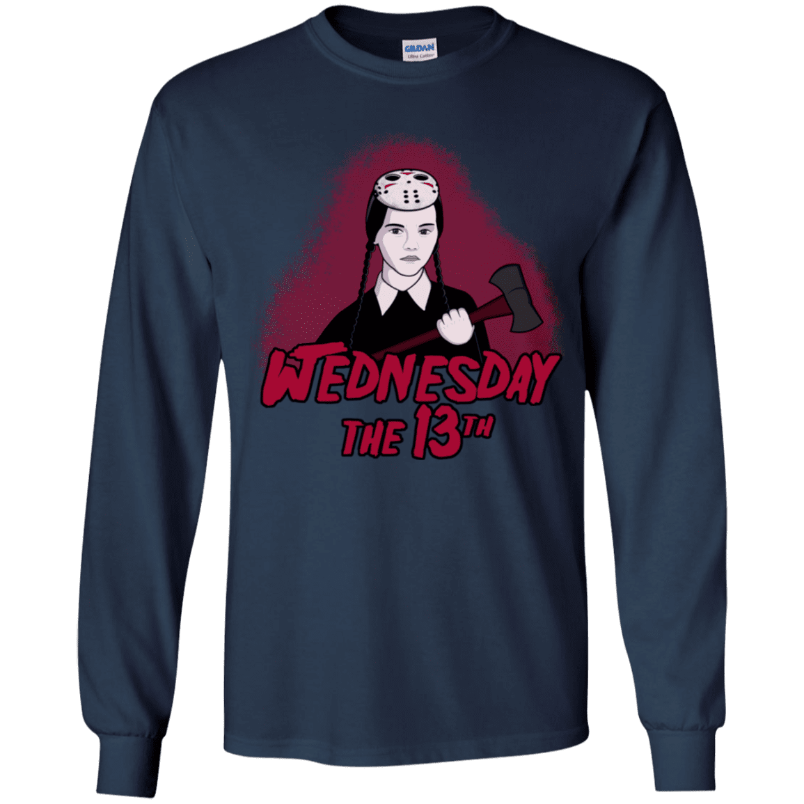 T-Shirts Navy / YS Wednesday The 13th Youth Long Sleeve T-Shirt