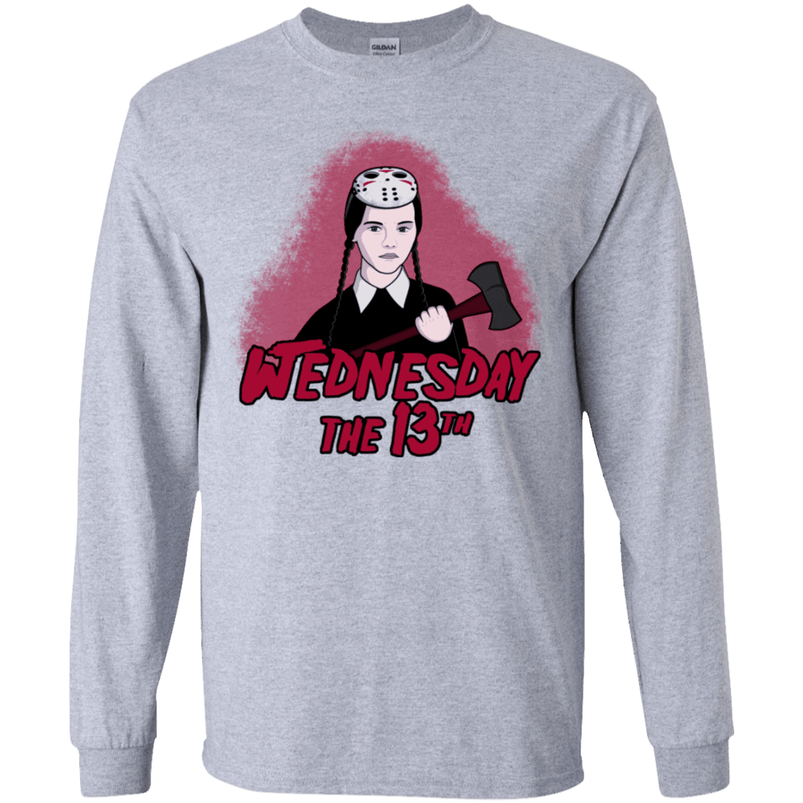 T-Shirts Sport Grey / YS Wednesday The 13th Youth Long Sleeve T-Shirt