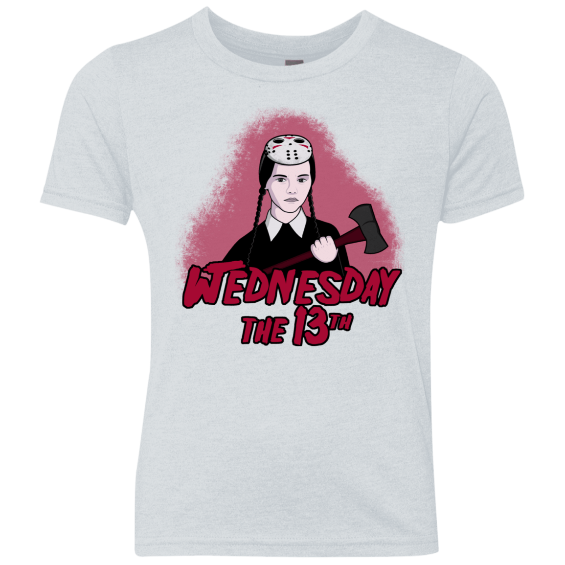 T-Shirts Heather White / YXS Wednesday The 13th Youth Triblend T-Shirt