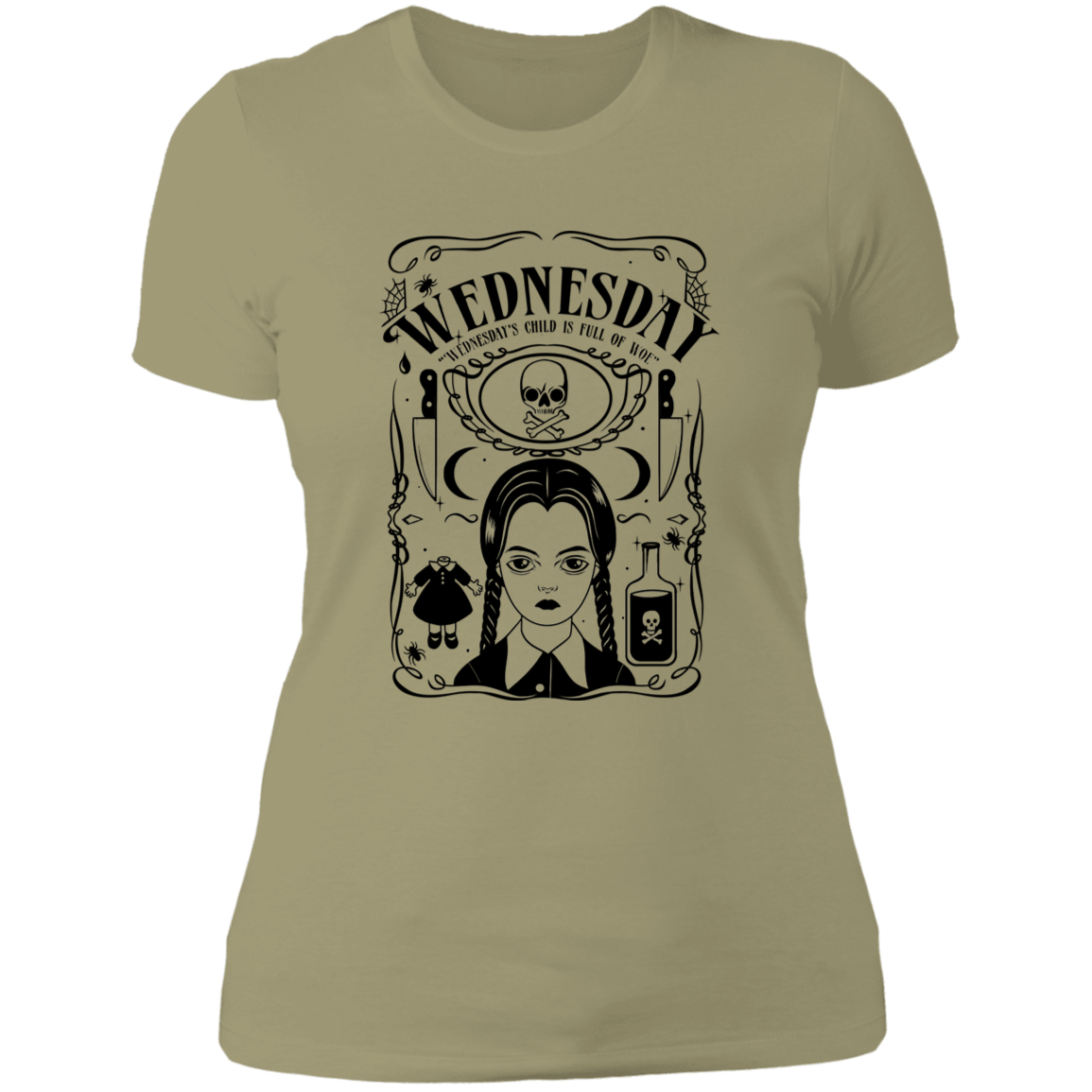T-Shirts Light Olive / S Wednesday Women's Premium T-Shirt