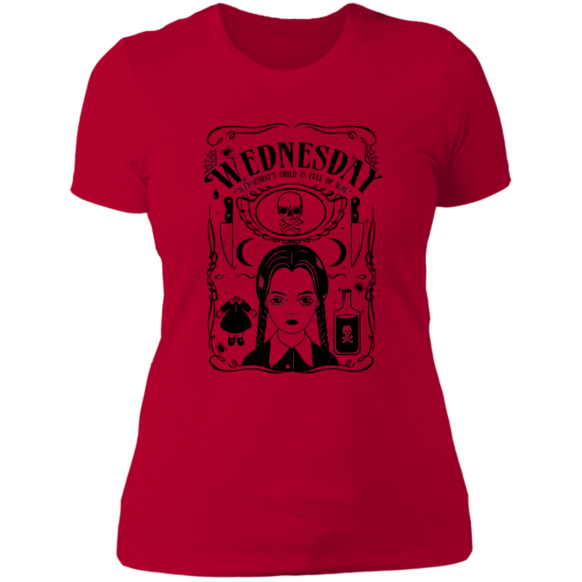 T-Shirts Red / S Wednesday Women's Premium T-Shirt