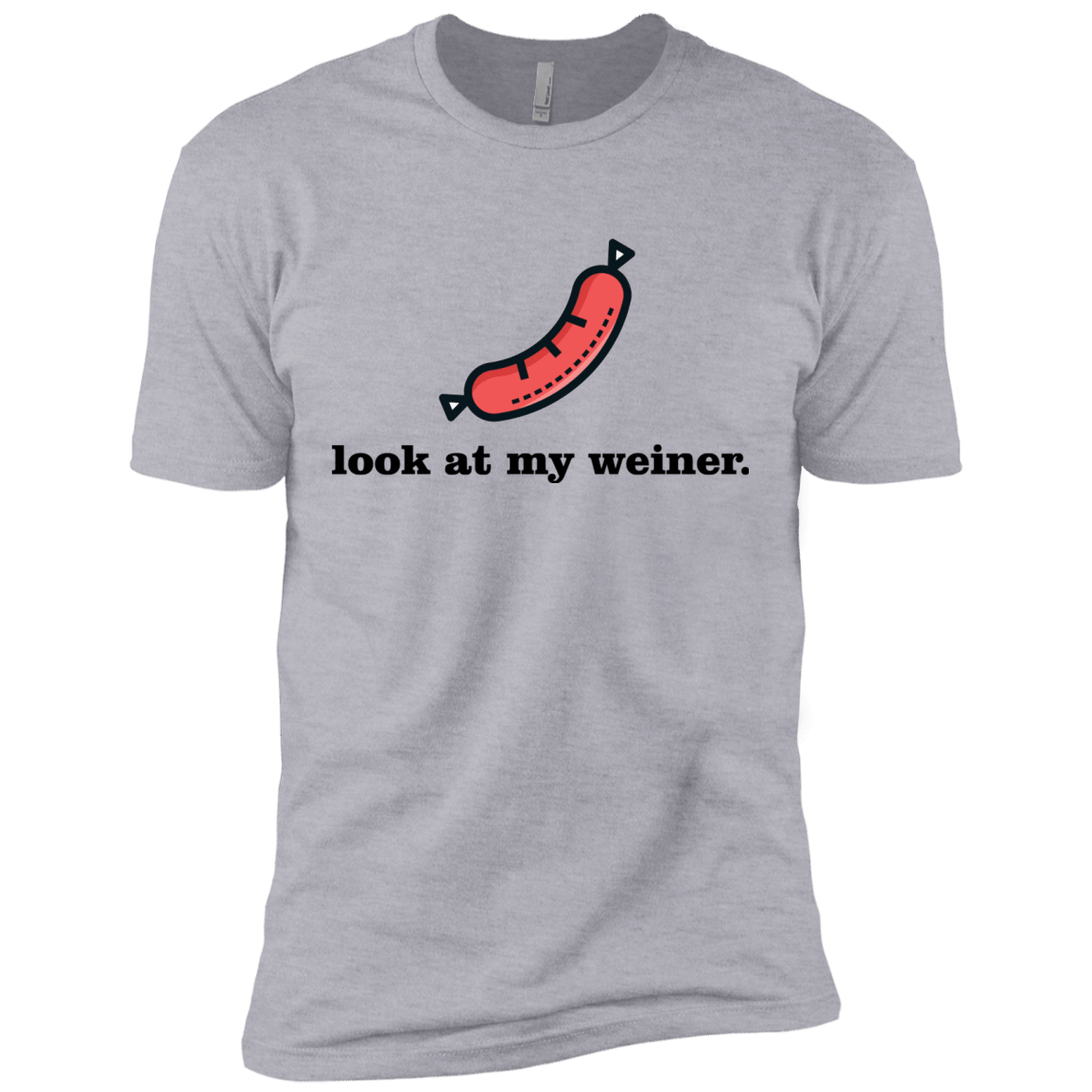 T-Shirts Heather Grey / X-Small Weiner Men's Premium T-Shirt