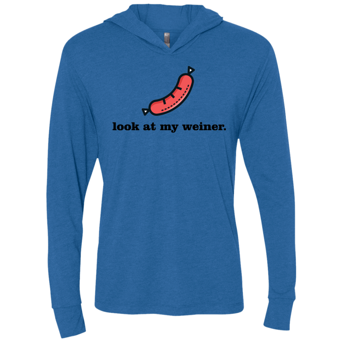 T-Shirts Vintage Royal / X-Small Weiner Triblend Long Sleeve Hoodie Tee