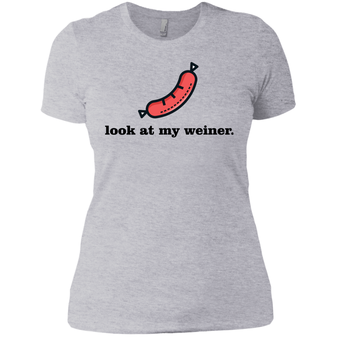 T-Shirts Heather Grey / X-Small Weiner Women's Premium T-Shirt
