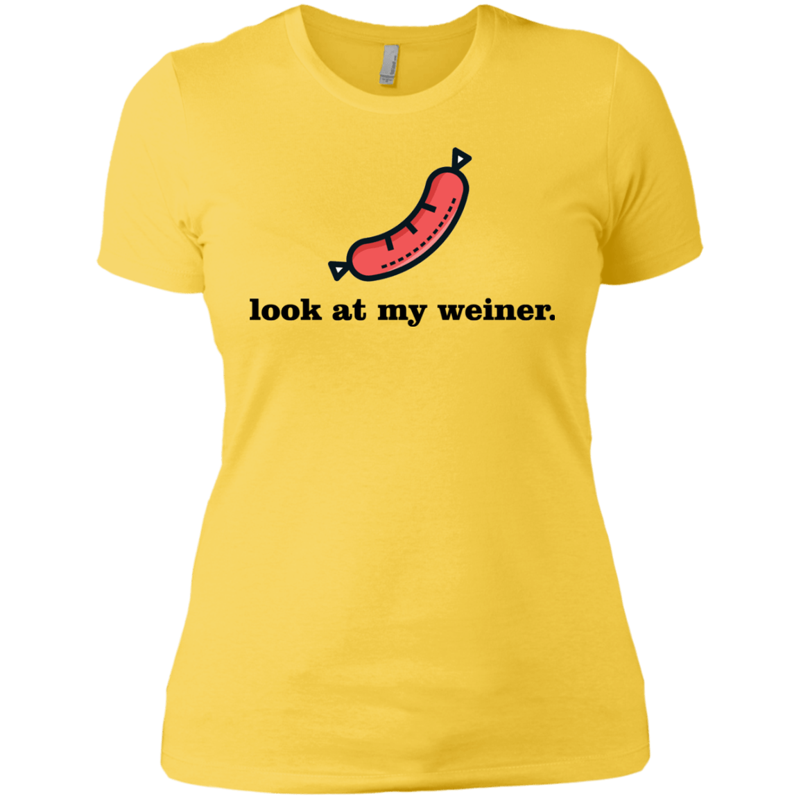 T-Shirts Vibrant Yellow / X-Small Weiner Women's Premium T-Shirt