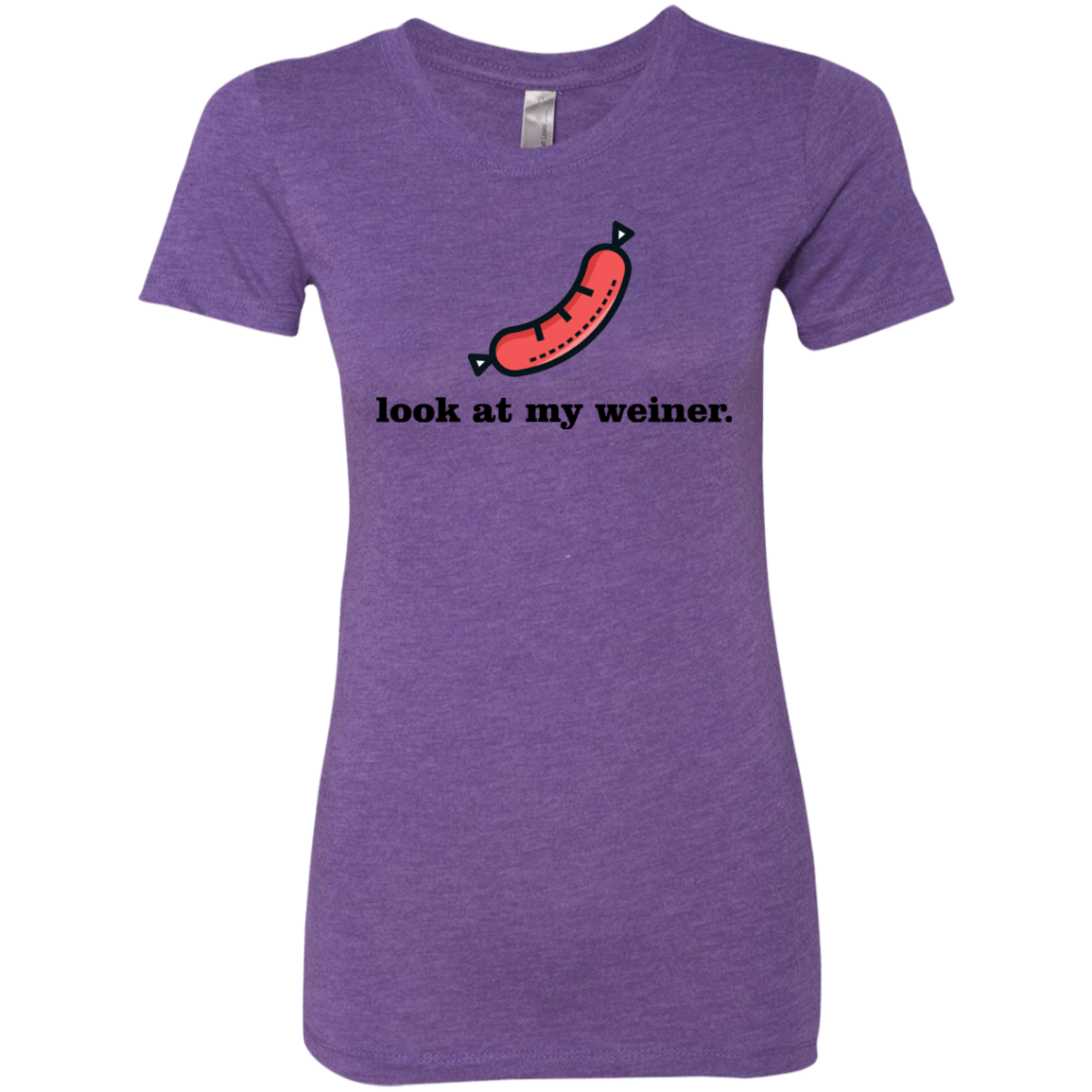 T-Shirts Purple Rush / Small Weiner Women's Triblend T-Shirt