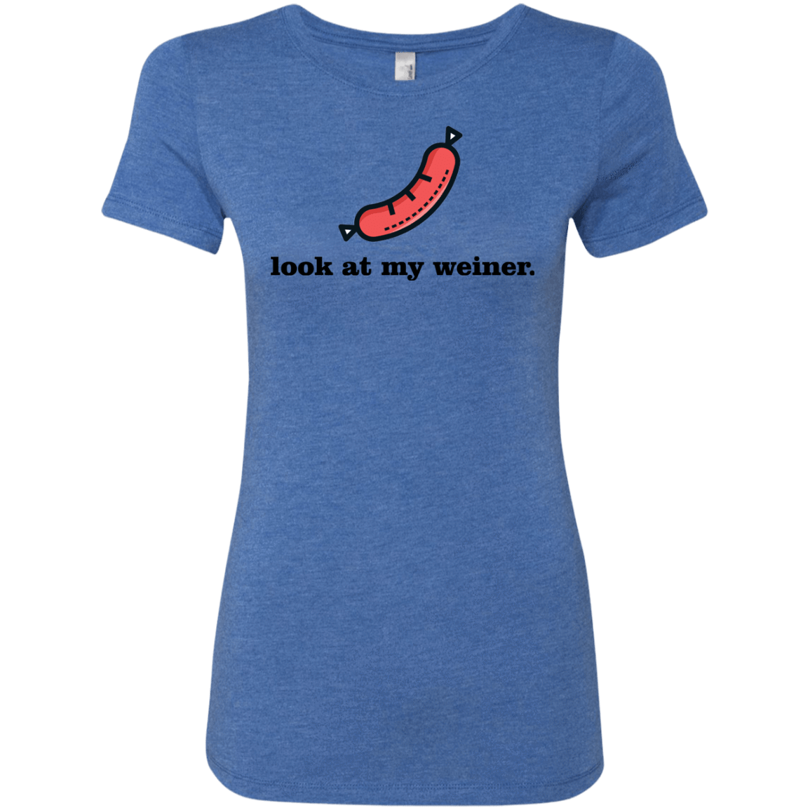 T-Shirts Vintage Royal / Small Weiner Women's Triblend T-Shirt