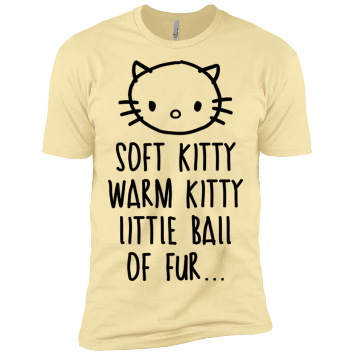 T-Shirts Banana Cream / X-Small Weird Kitty Men's Premium T-Shirt