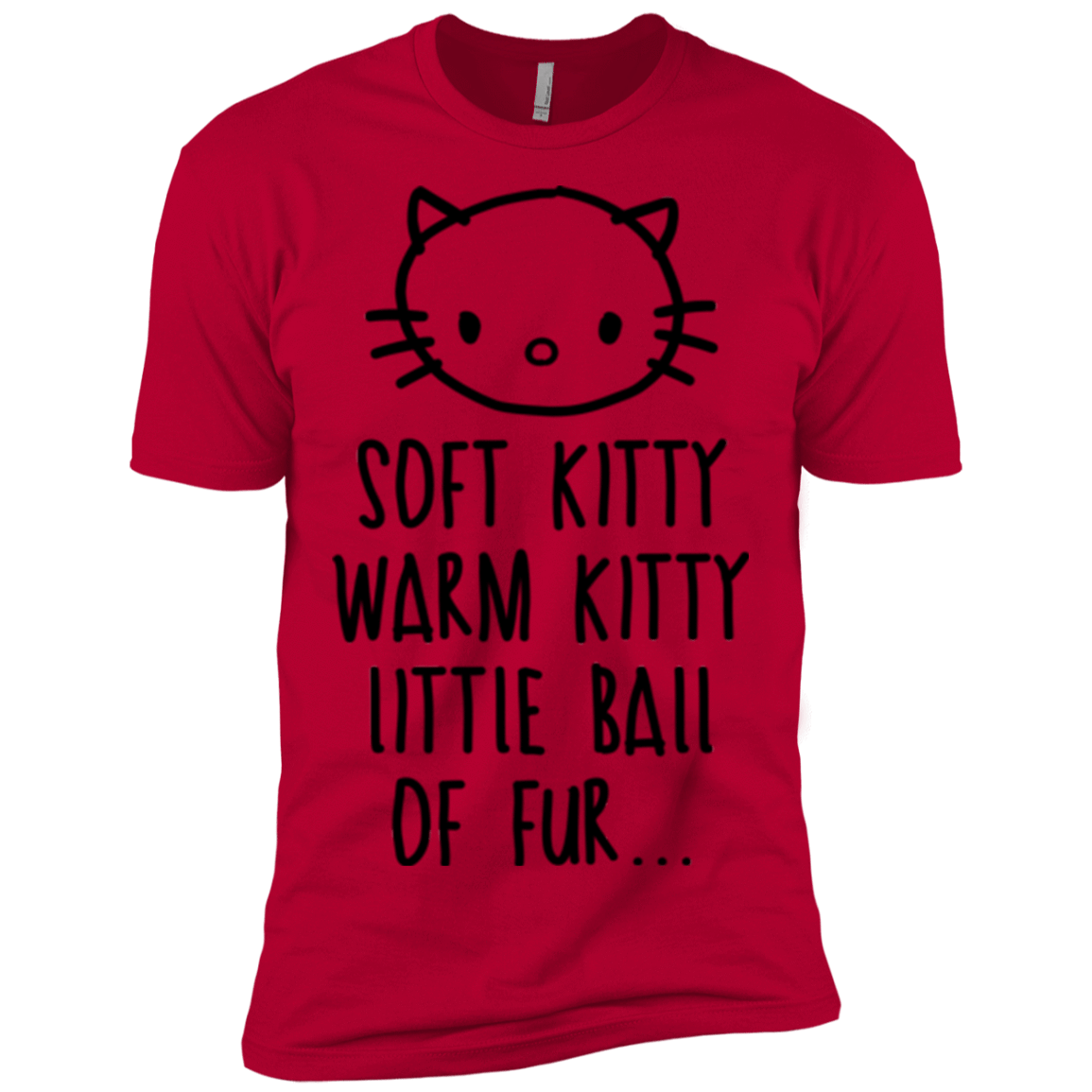 T-Shirts Red / X-Small Weird Kitty Men's Premium T-Shirt