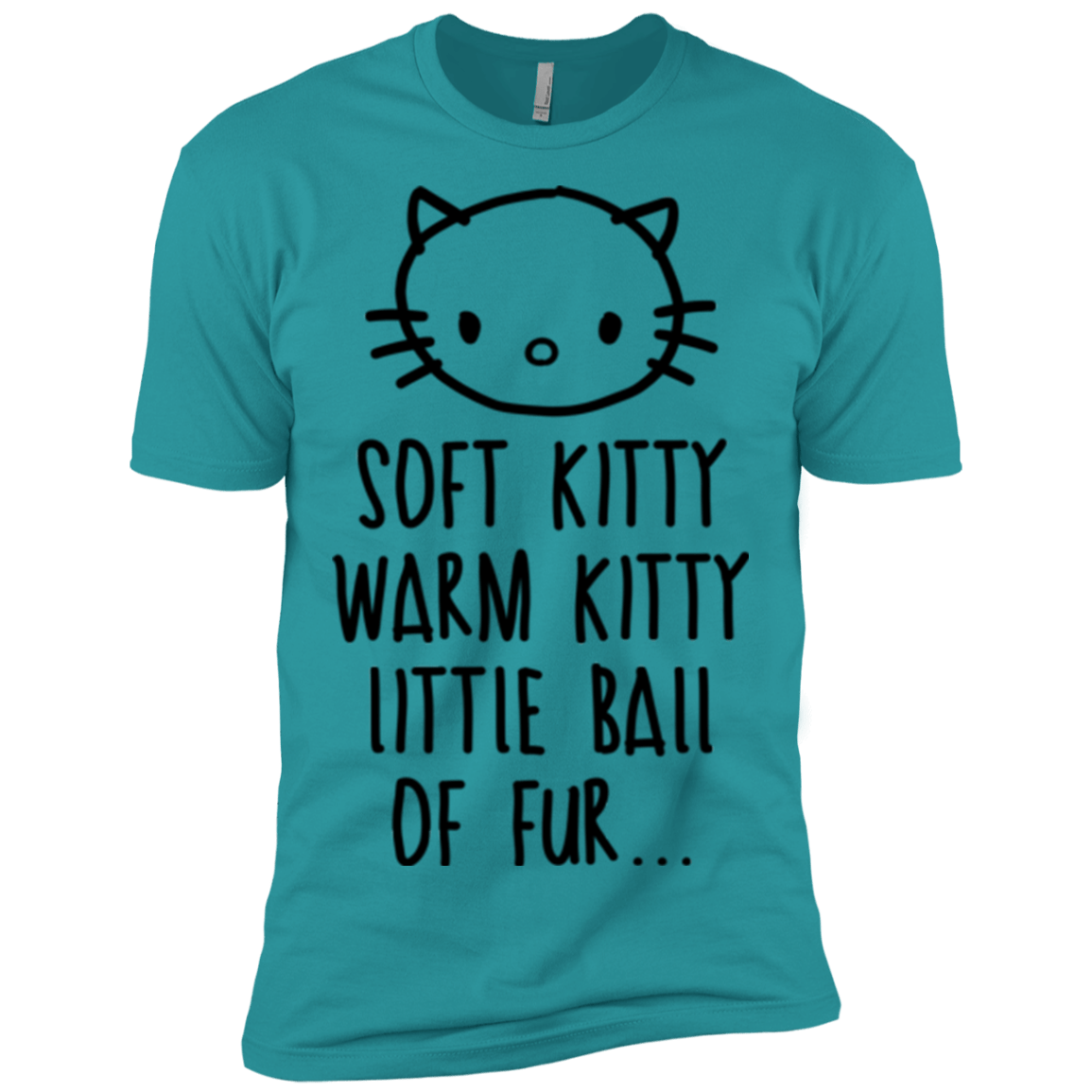 T-Shirts Tahiti Blue / X-Small Weird Kitty Men's Premium T-Shirt