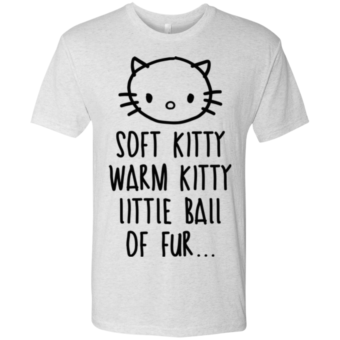T-Shirts Heather White / Small Weird Kitty Men's Triblend T-Shirt