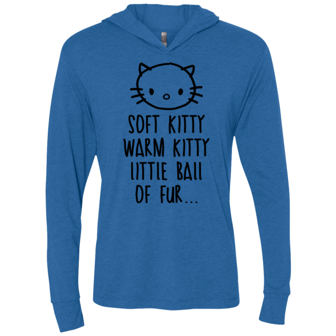 T-Shirts Vintage Royal / X-Small Weird Kitty Triblend Long Sleeve Hoodie Tee