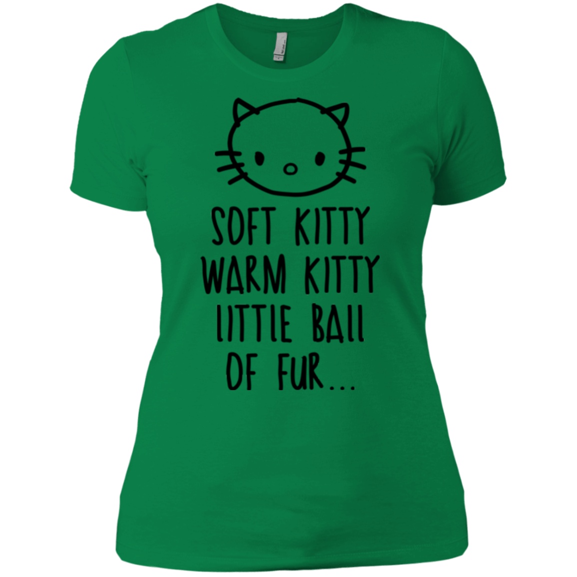 T-Shirts Kelly Green / X-Small Weird Kitty Women's Premium T-Shirt