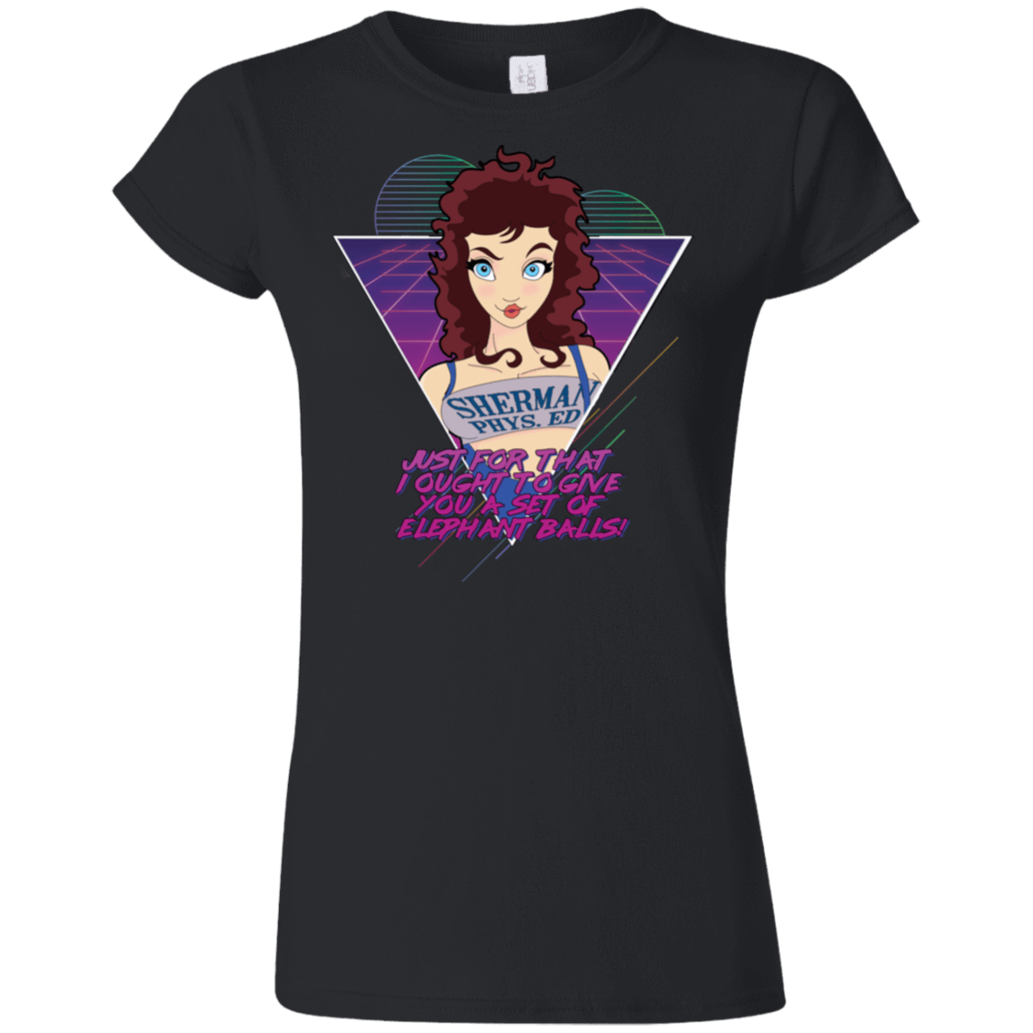 T-Shirts Black / S Weird Science Elephant Balls Junior Slimmer-Fit T-Shirt