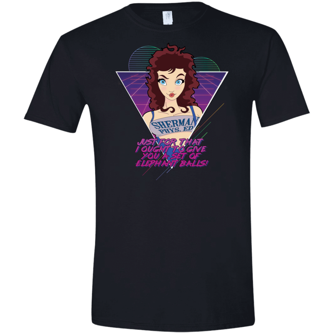 T-Shirts Black / X-Small Weird Science Elephant Balls Men's Semi-Fitted Softstyle