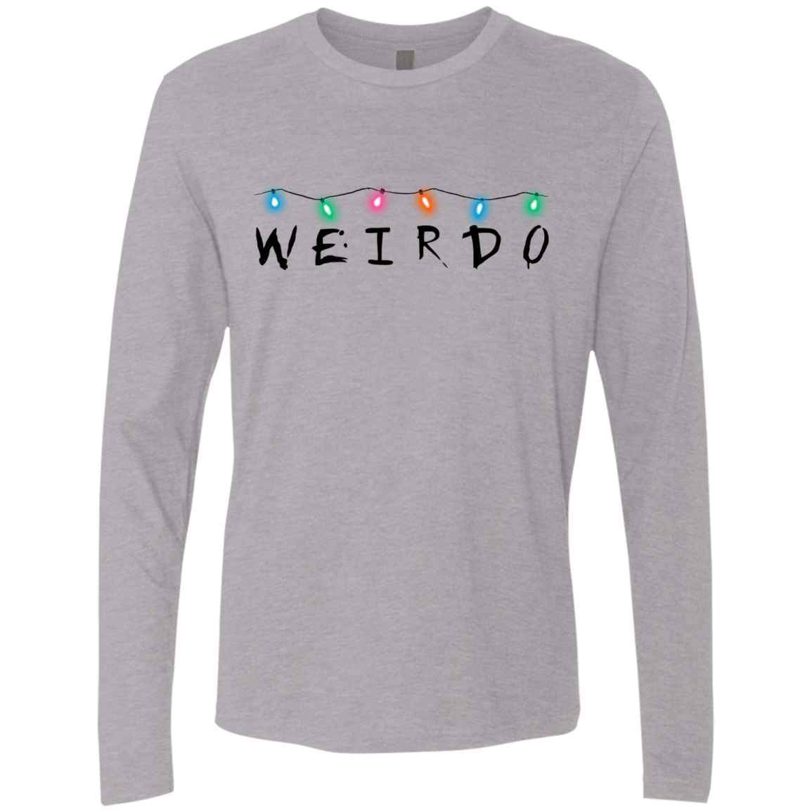 T-Shirts Heather Grey / Small Weirdo Men's Premium Long Sleeve