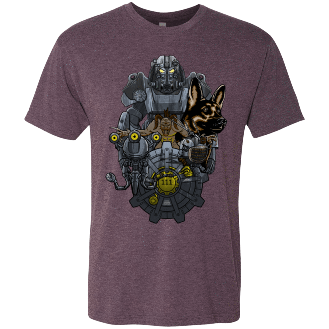 T-Shirts Vintage Purple / Small Welcome home Men's Triblend T-Shirt