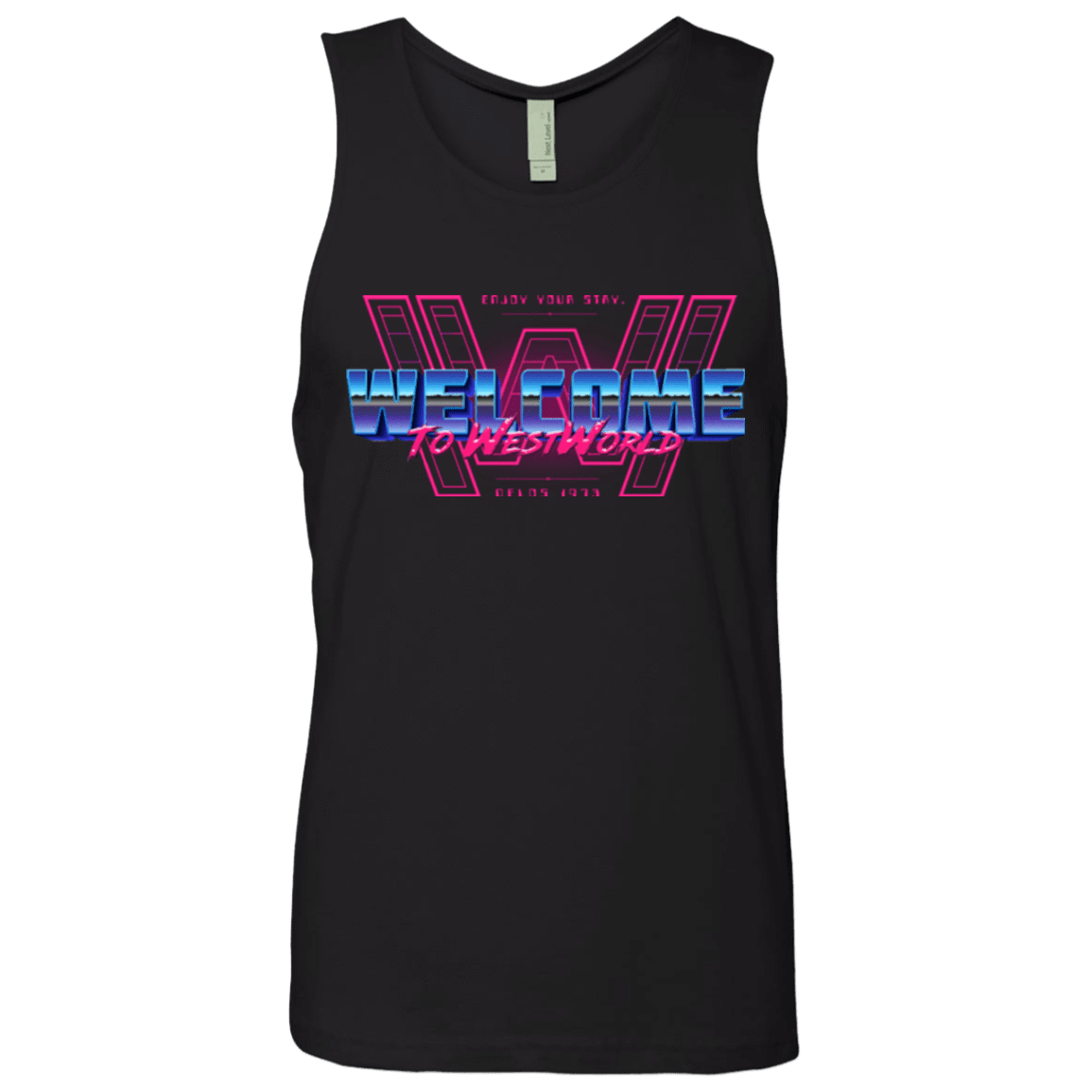 T-Shirts Black / Small Welcome Men's Premium Tank Top