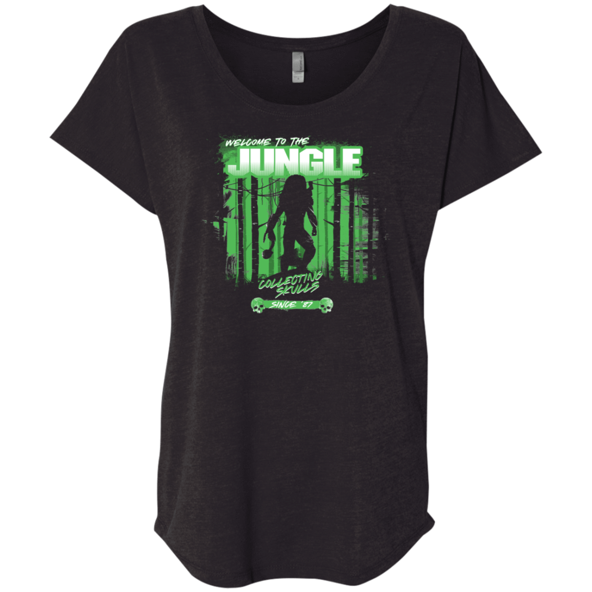 T-Shirts Vintage Black / X-Small Welcome to Jungle Triblend Dolman Sleeve