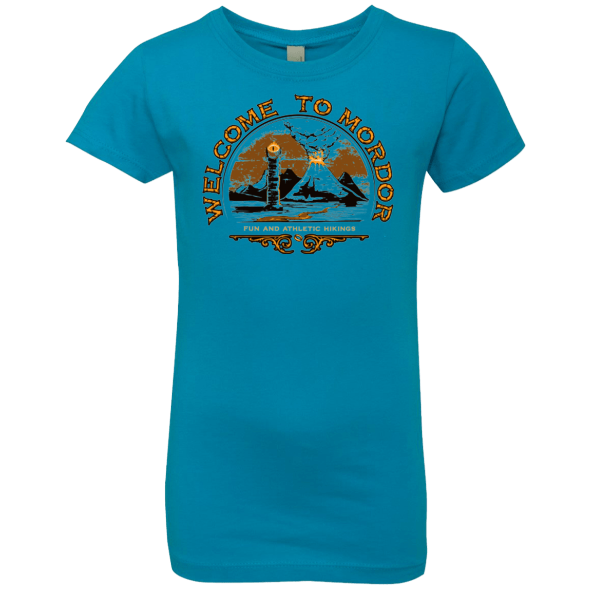 T-Shirts Turquoise / YXS Welcome to Mordor Girls Premium T-Shirt