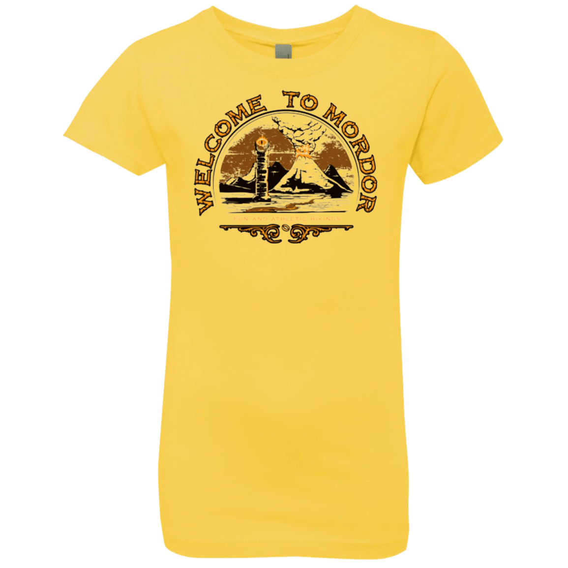 T-Shirts Vibrant Yellow / YXS Welcome to Mordor Girls Premium T-Shirt