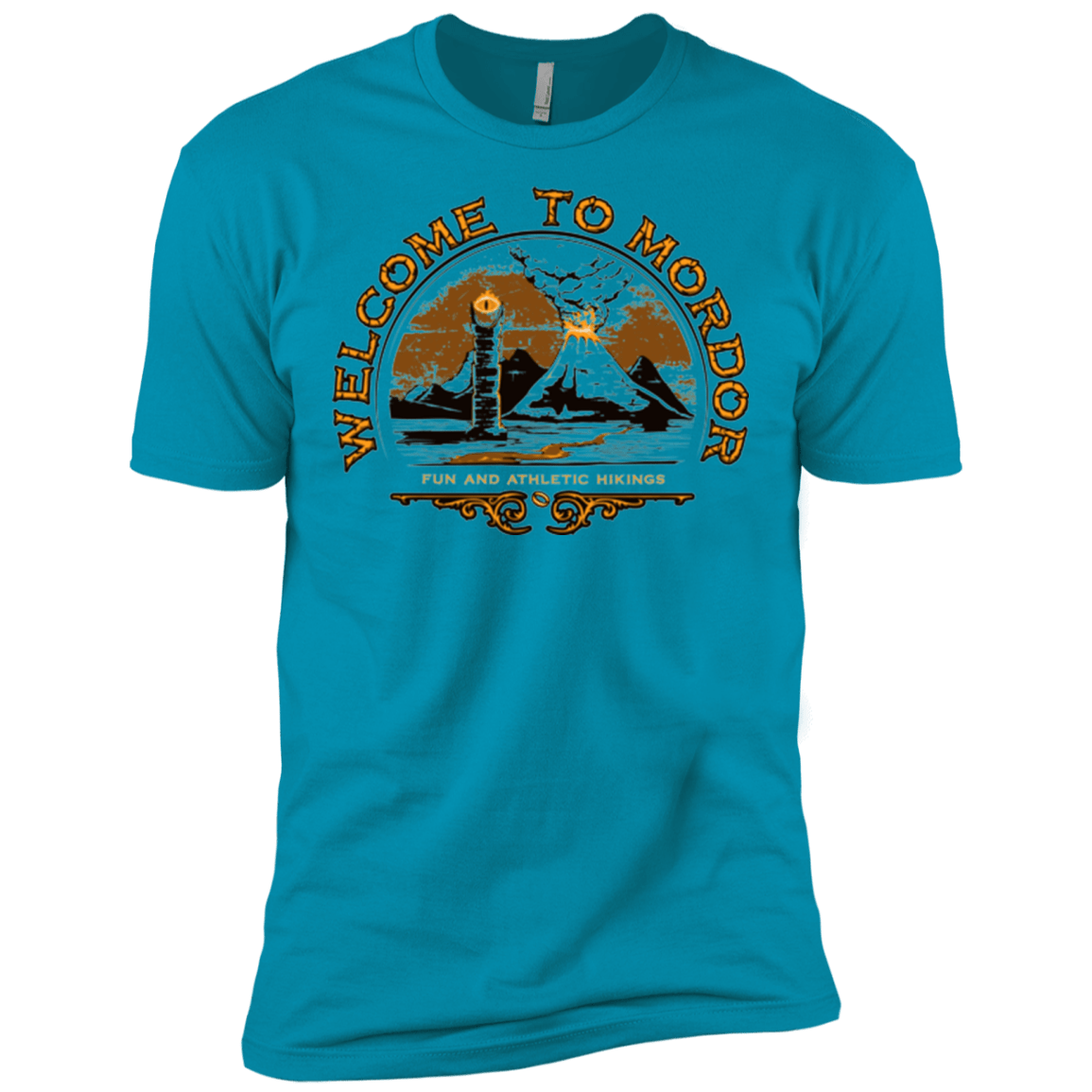 T-Shirts Turquoise / X-Small Welcome to Mordor Men's Premium T-Shirt
