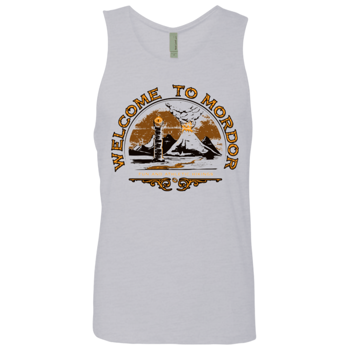 T-Shirts Heather Grey / Small Welcome to Mordor Men's Premium Tank Top