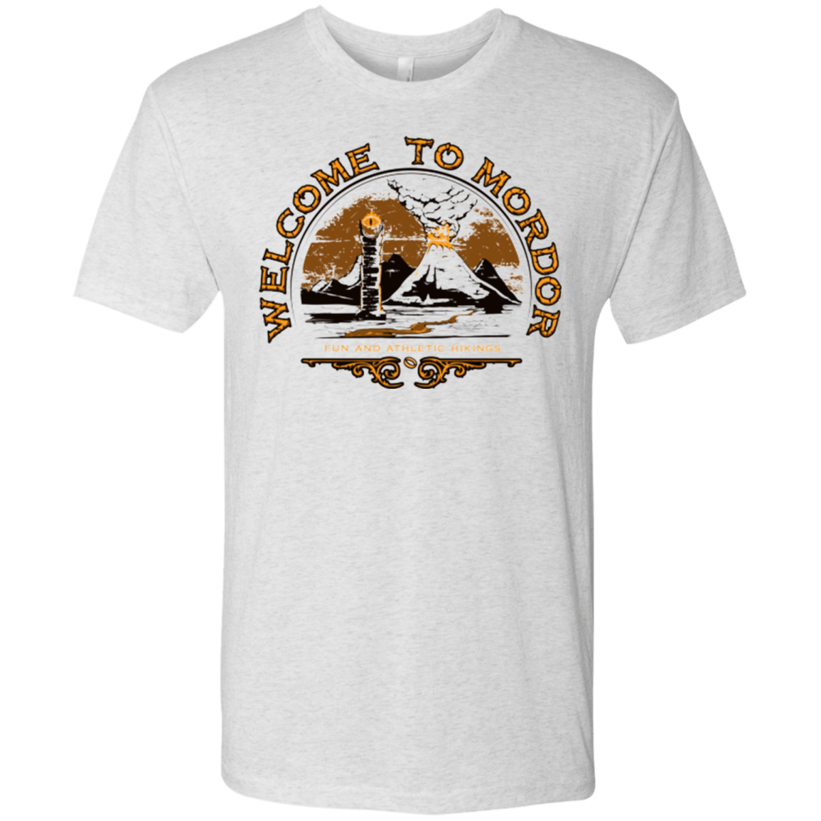 T-Shirts Heather White / Small Welcome to Mordor Men's Triblend T-Shirt