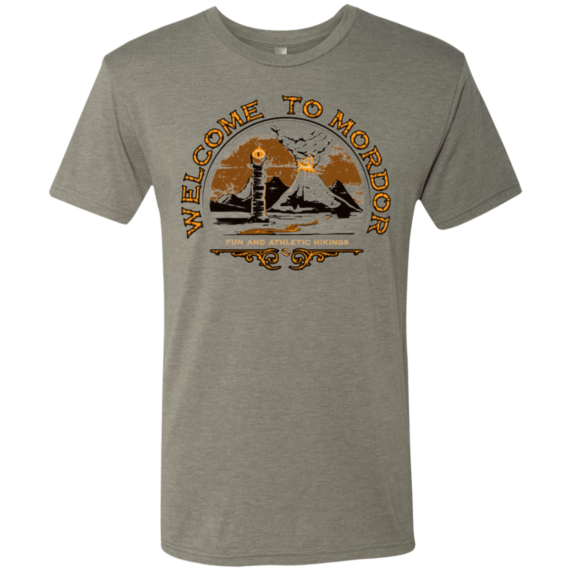 T-Shirts Venetian Grey / Small Welcome to Mordor Men's Triblend T-Shirt