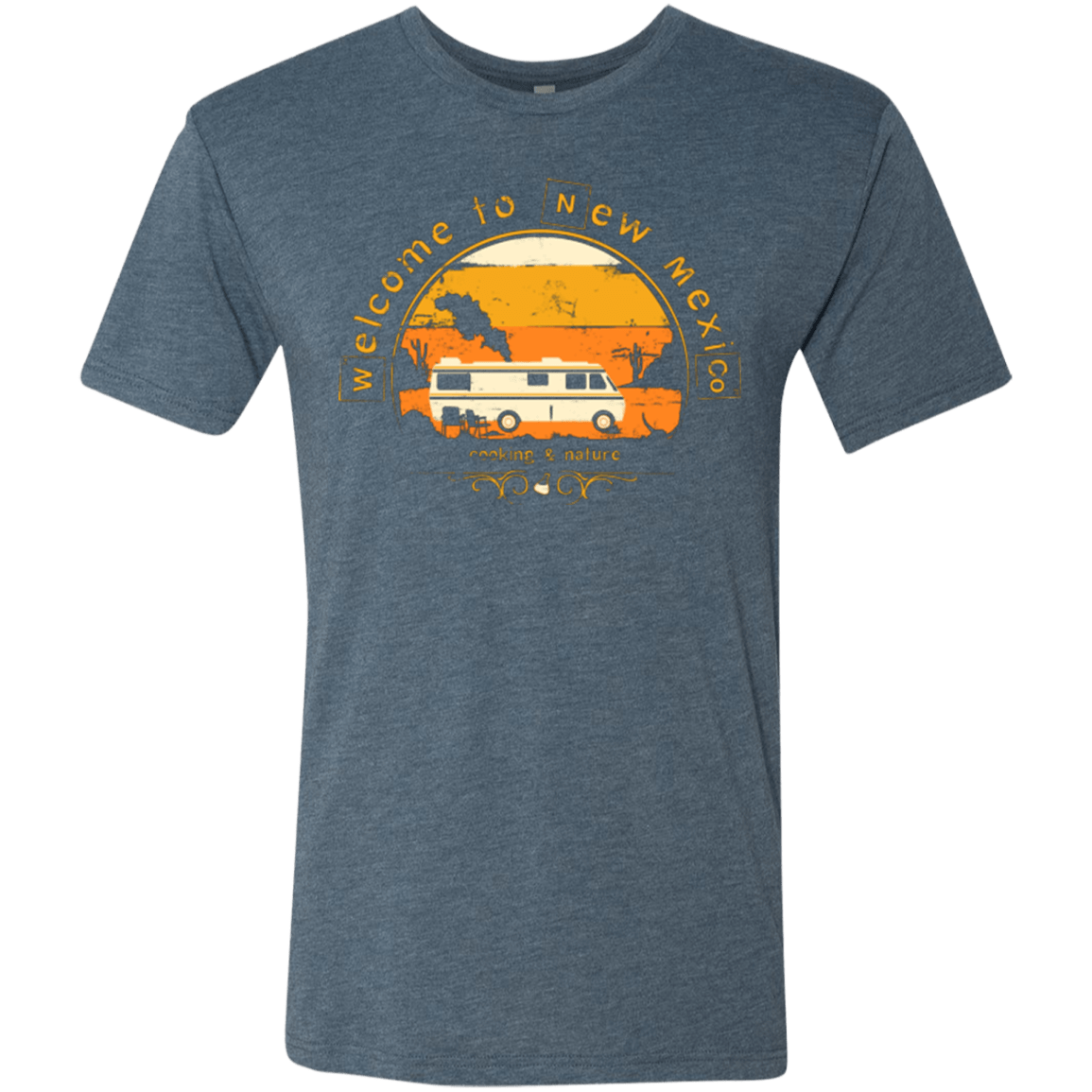 T-Shirts Indigo / Small Welcome to New Mexico Men's Triblend T-Shirt