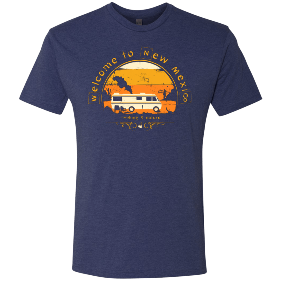 T-Shirts Vintage Navy / Small Welcome to New Mexico Men's Triblend T-Shirt