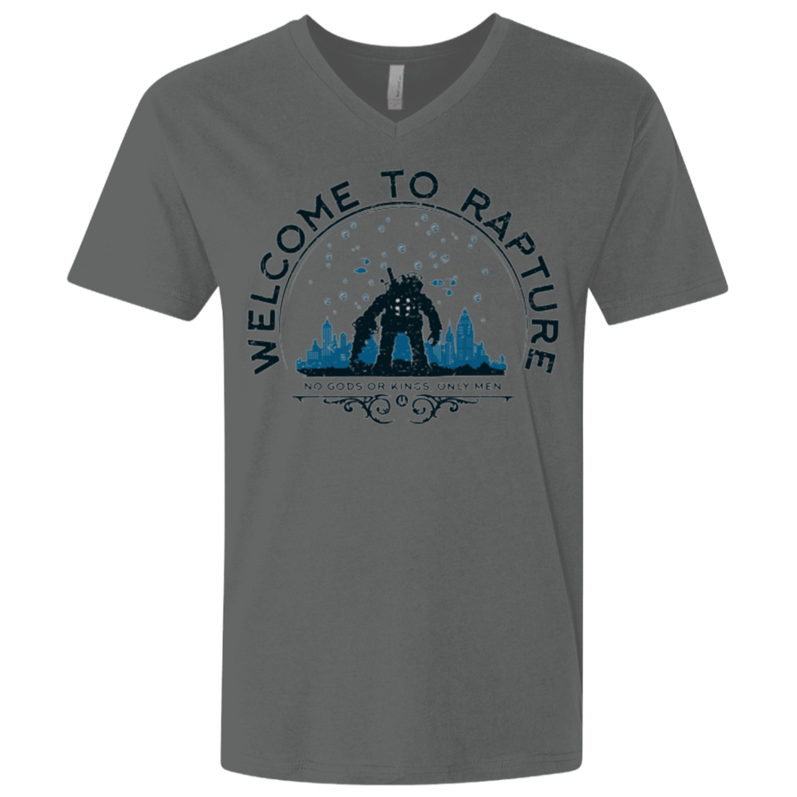 T-Shirts Heavy Metal / X-Small Welcome to Rapture Men's Premium V-Neck