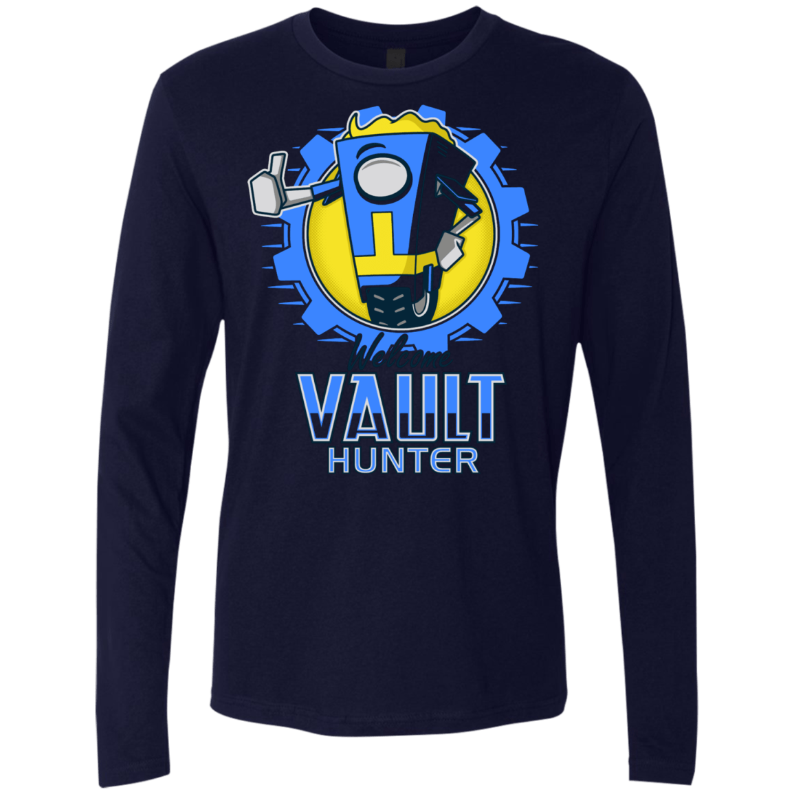 T-Shirts Midnight Navy / Small Welcome Vault Hunter Men's Premium Long Sleeve