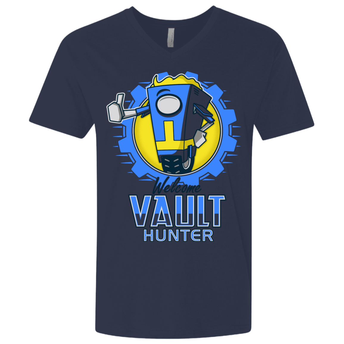 T-Shirts Midnight Navy / X-Small Welcome Vault Hunter Men's Premium V-Neck