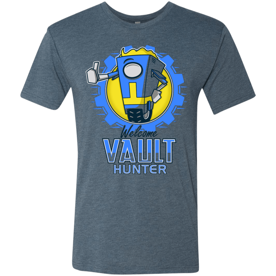 T-Shirts Indigo / Small Welcome Vault Hunter Men's Triblend T-Shirt