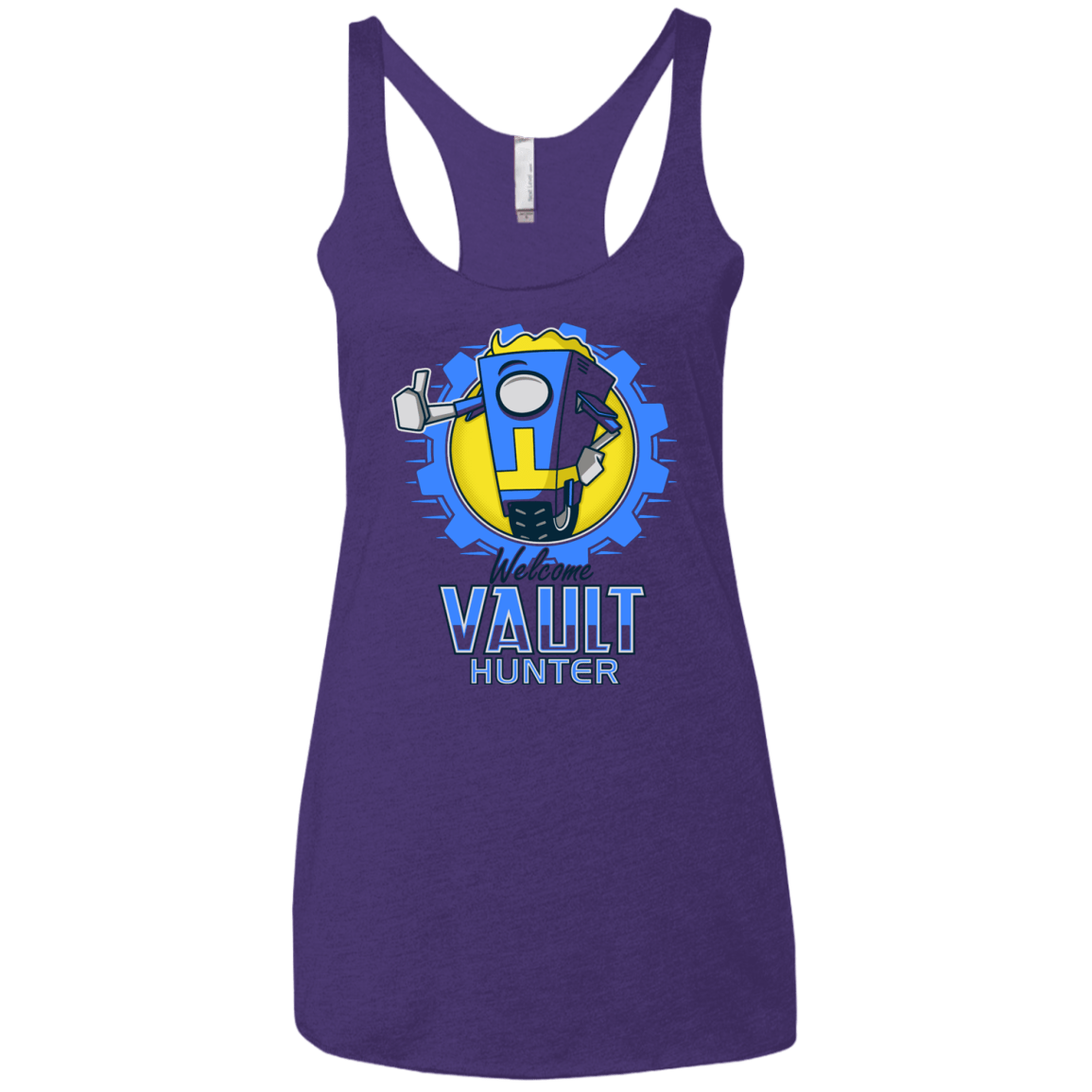 T-Shirts Purple / X-Small Welcome Vault Hunter Women's Triblend Racerback Tank