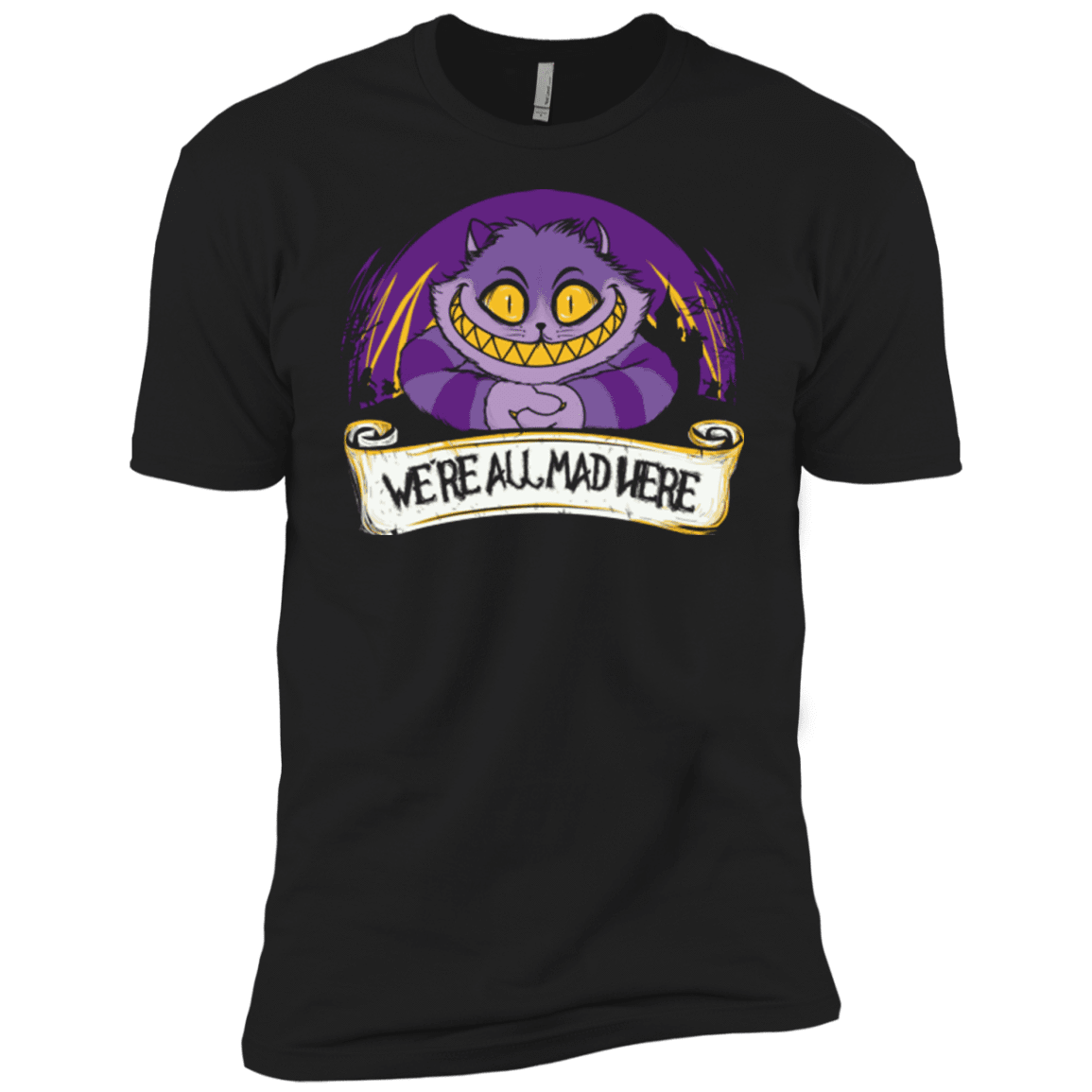 T-Shirts Black / YXS Were All Mad Here Boys Premium T-Shirt