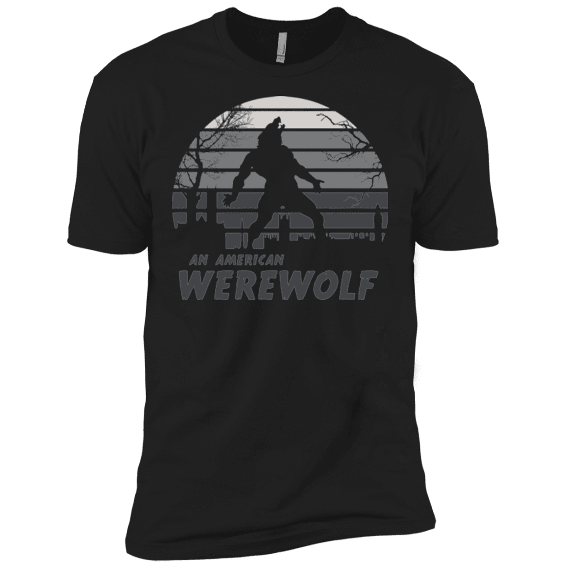 T-Shirts Black / X-Small Werewolf Sun Set Men's Premium T-Shirt