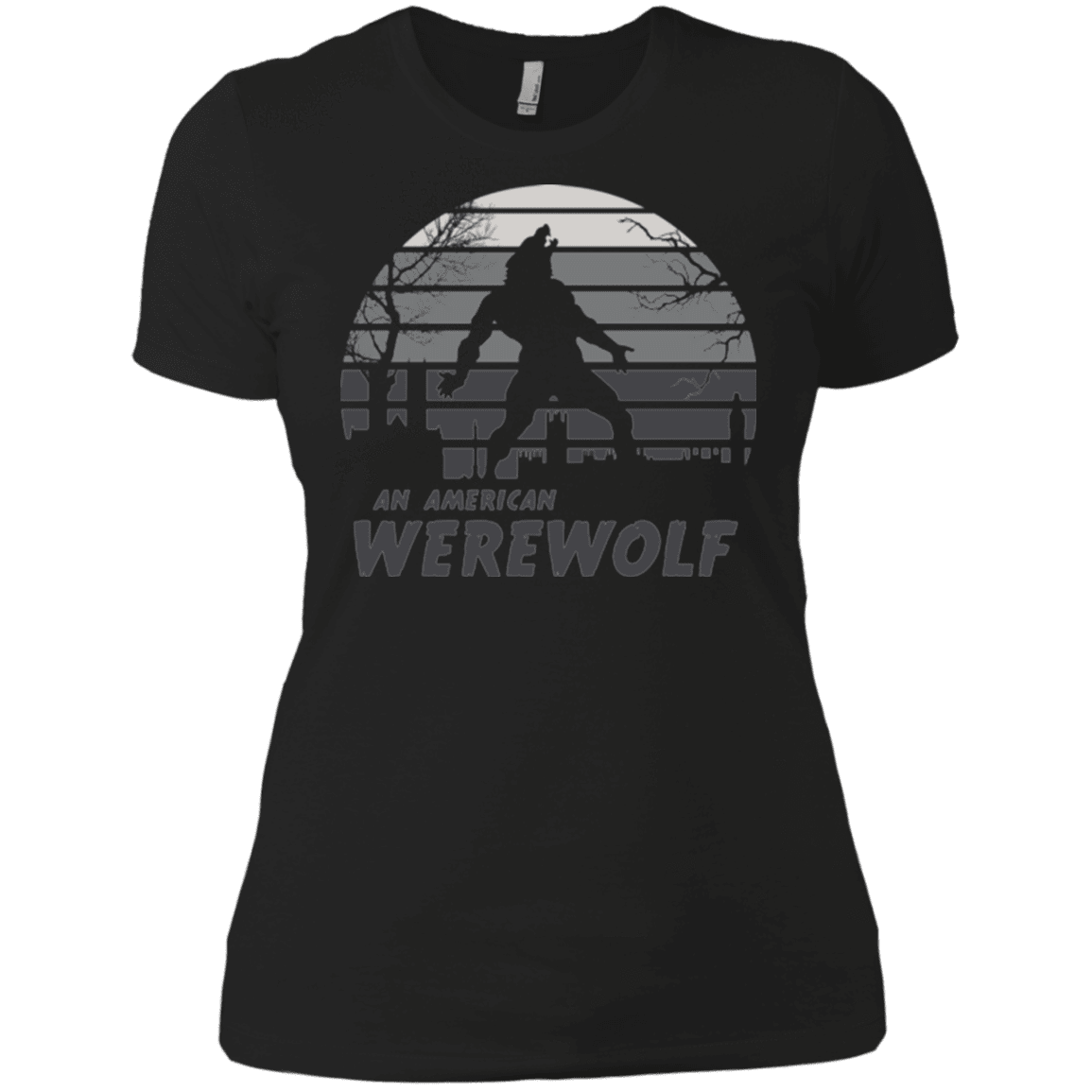 T-Shirts Black / X-Small Werewolf Sun Set Women's Premium T-Shirt