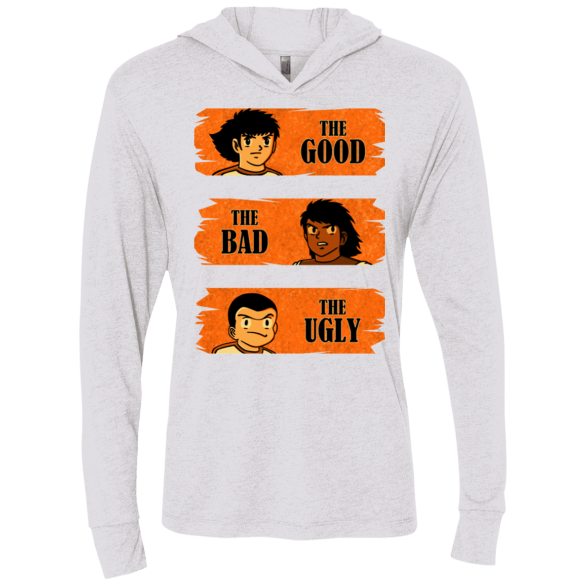 T-Shirts Heather White / X-Small Western captains Triblend Long Sleeve Hoodie Tee