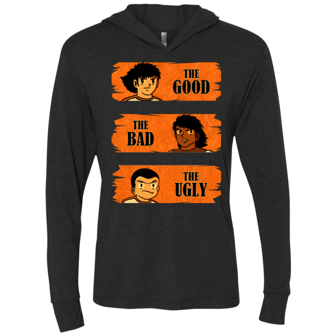 T-Shirts Vintage Black / X-Small Western captains Triblend Long Sleeve Hoodie Tee