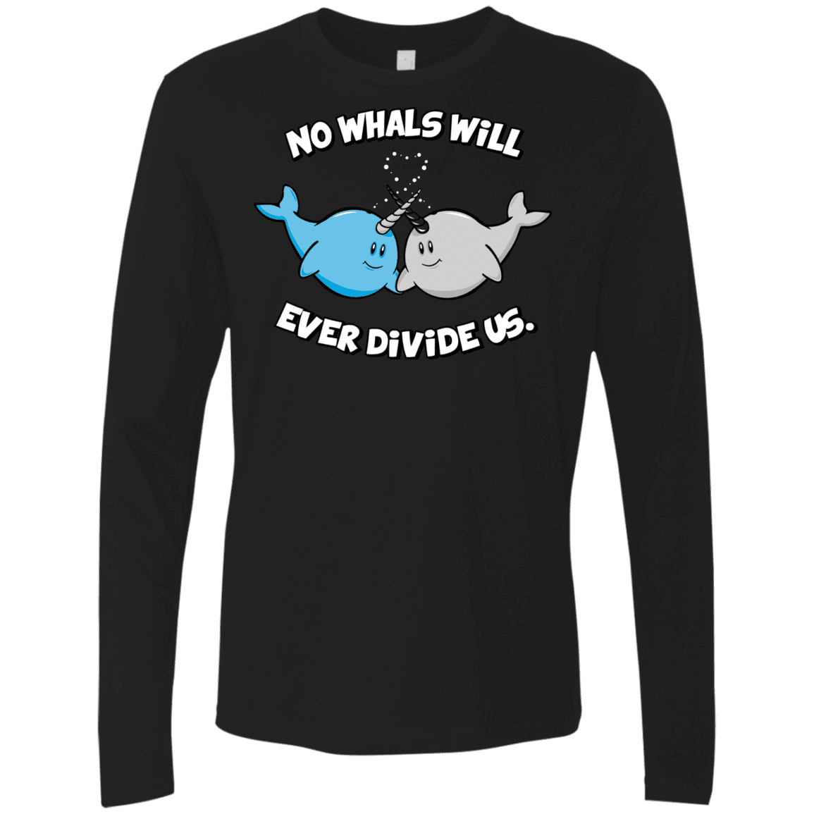 T-Shirts Black / Small Whals Men's Premium Long Sleeve