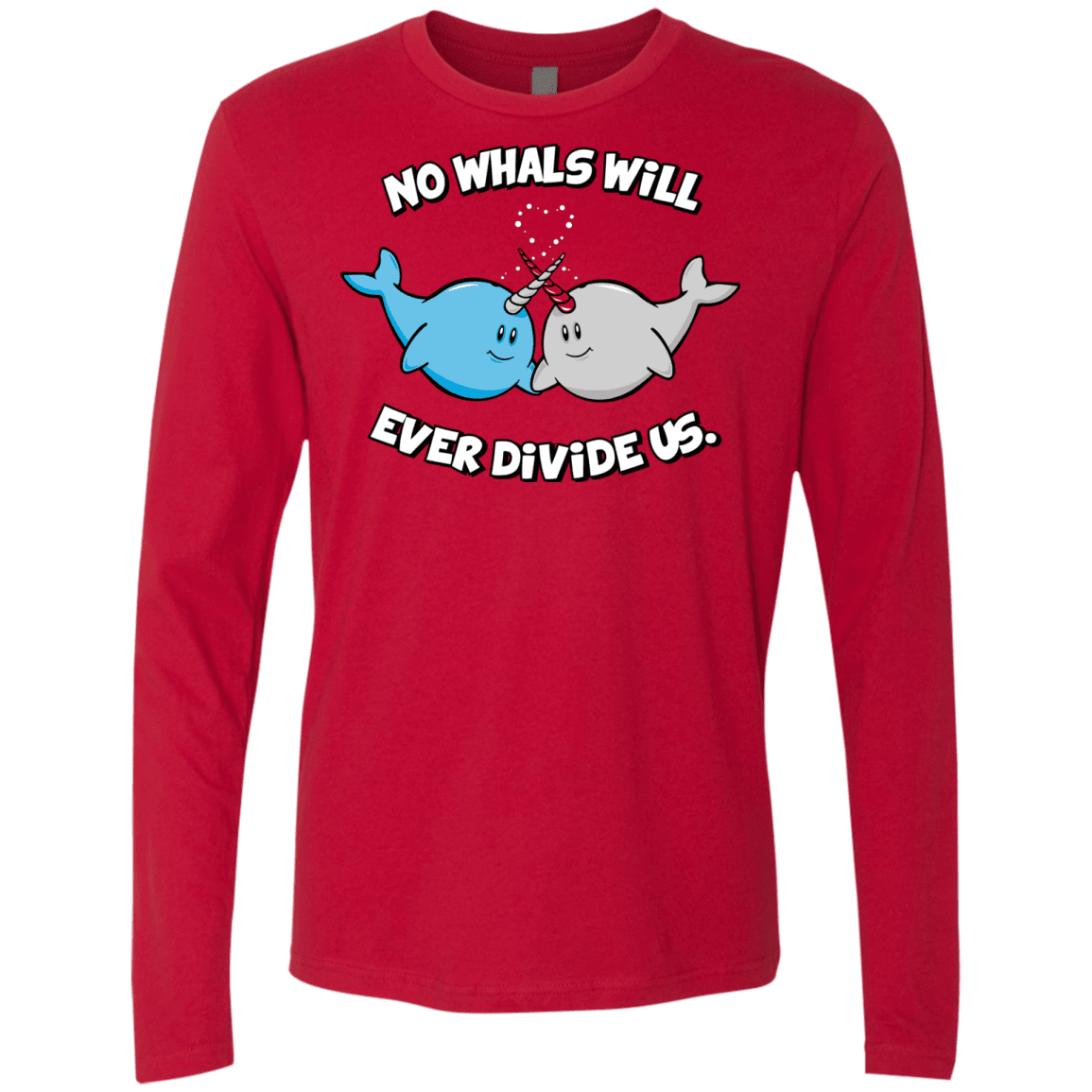 T-Shirts Red / Small Whals Men's Premium Long Sleeve