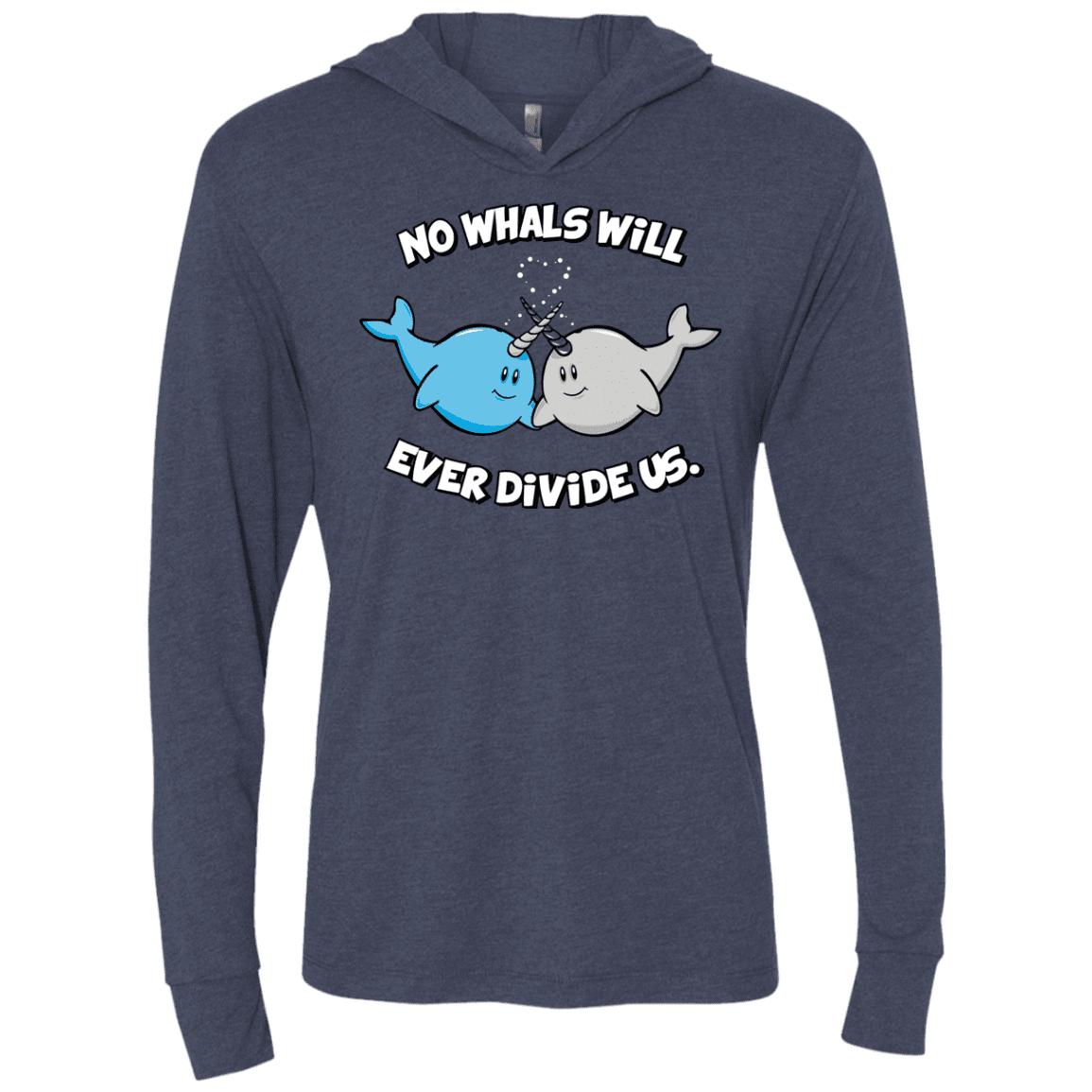 T-Shirts Vintage Navy / X-Small Whals Triblend Long Sleeve Hoodie Tee