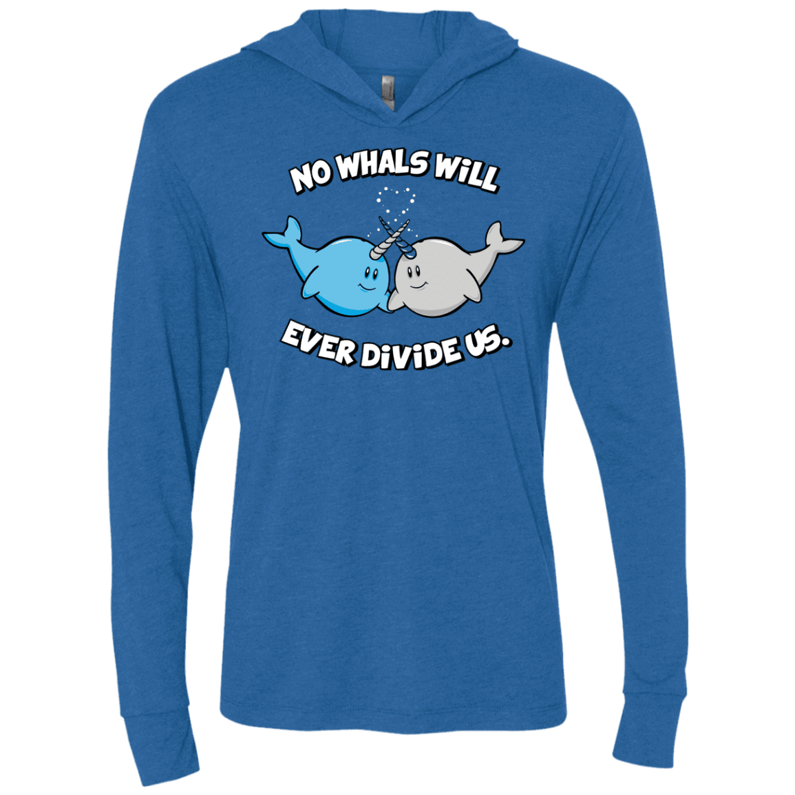 T-Shirts Vintage Royal / X-Small Whals Triblend Long Sleeve Hoodie Tee