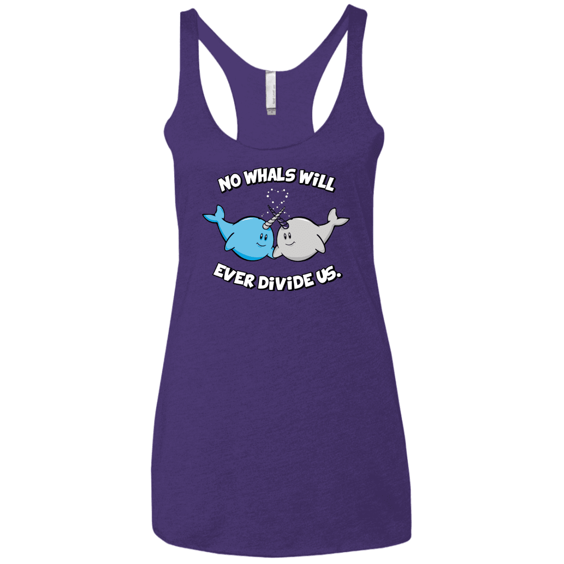 T-Shirts Purple / X-Small Whals Women's Triblend Racerback Tank